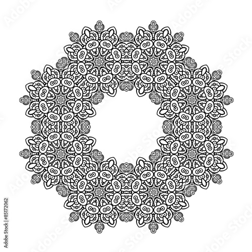 Mandala. Ethnic round ornament. Vector art