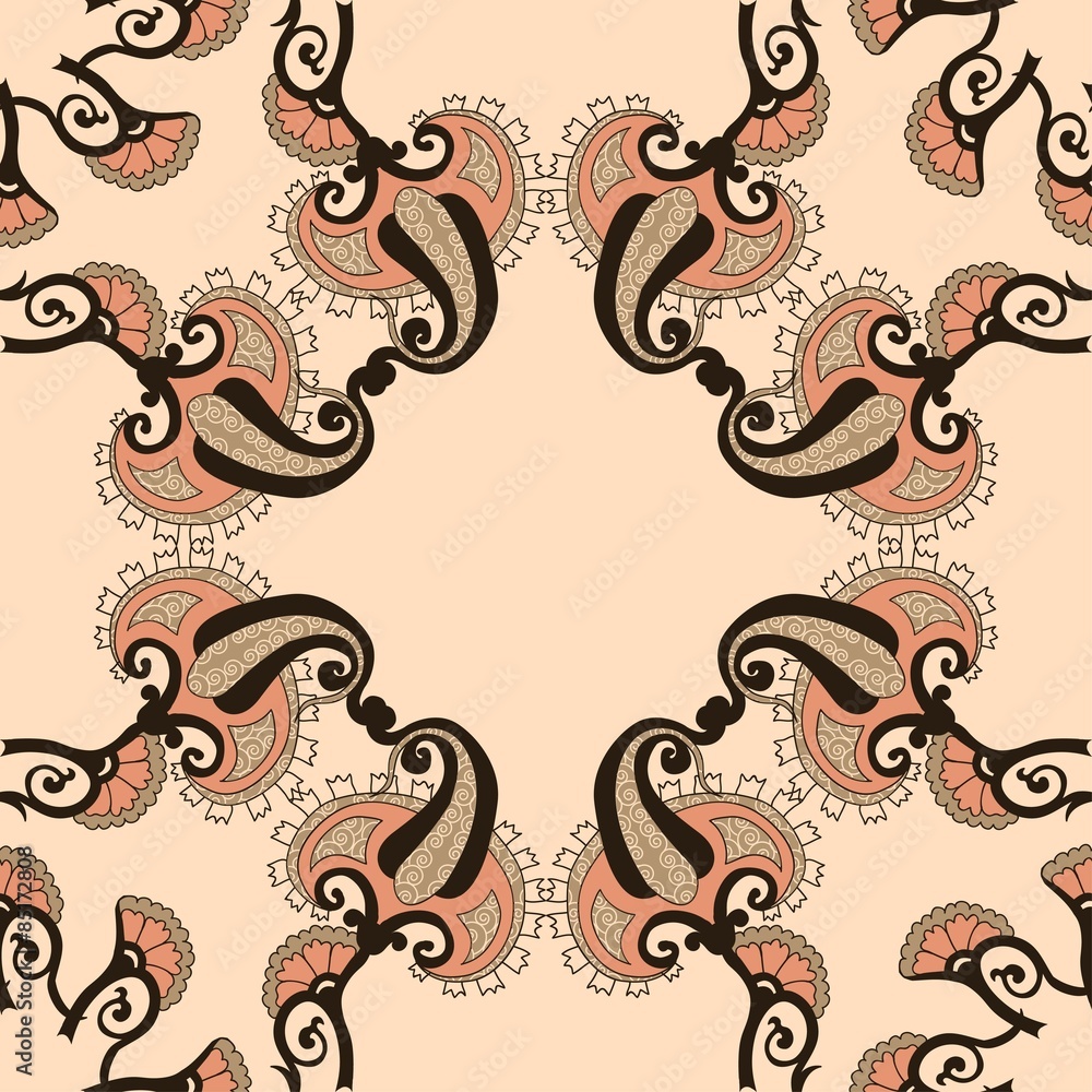 Islamic floral seamless pattern. RGB