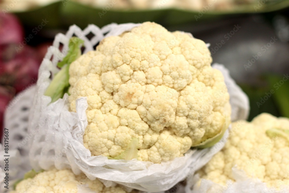 Fresh cabbage in the market. Fresh cabbage in the market.
