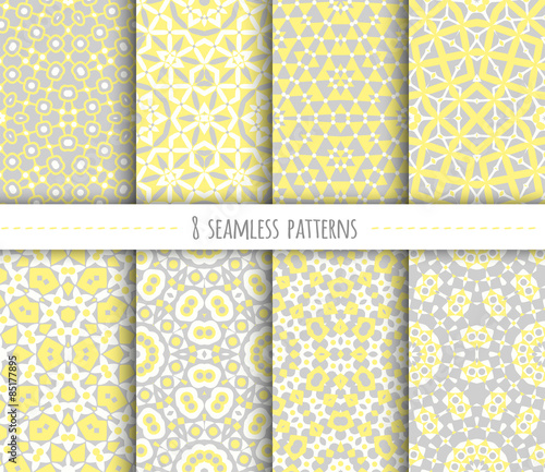 Set of seamless geometric patterns