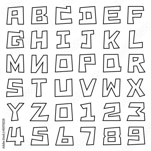 square uppercase font