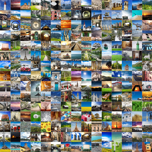 viaggiare collage globale