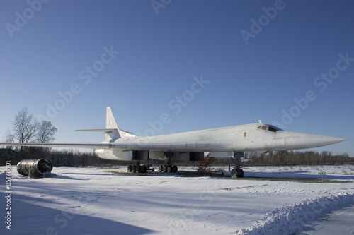 Tupolev Tu-160 aircraft on Aviation Museum Ukraine