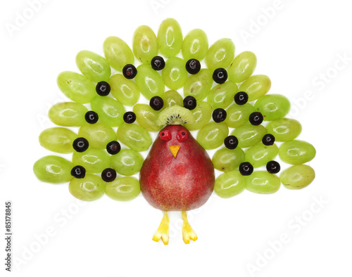 Wallpaper Mural creative fruit child dessert peacock form Torontodigital.ca