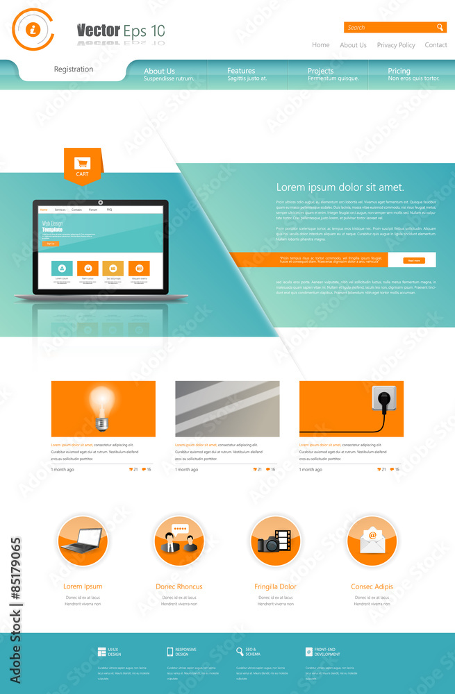Website Design Template Vector Eps 10 Website Design Template Vector Eps 10