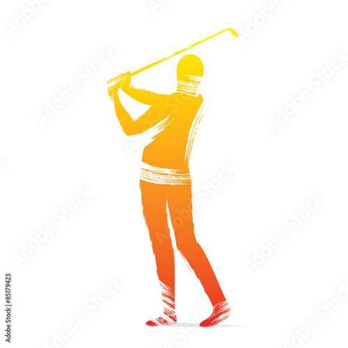 golf player design vector