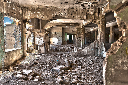 Syrienkrieg-Zerstörung photo