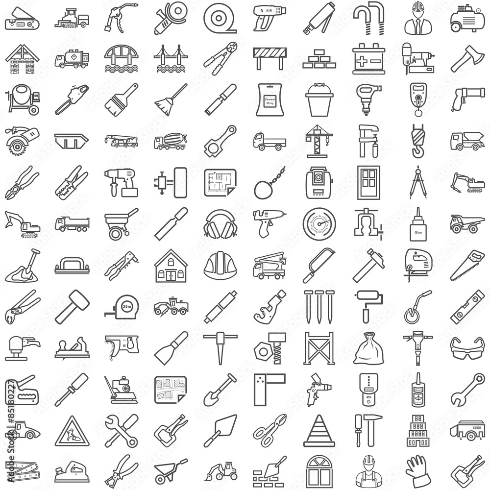 Symbole aus dem Bauwesen Symbole aus dem Bauwesen