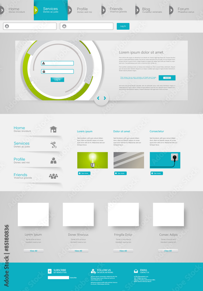 Website Design Template Vector Eps 10 Website Design Template Vector Eps 10