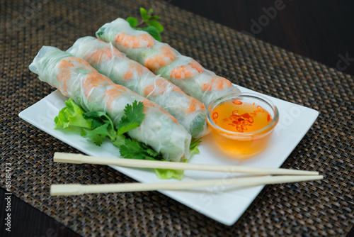 rouleau de printemps au crevettes