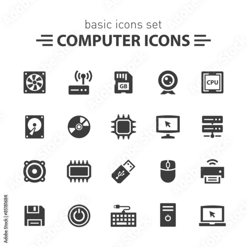 Computer icons set.