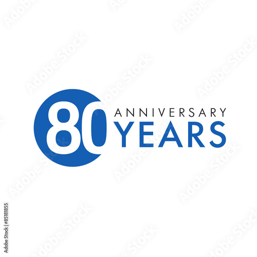 80 years logo 