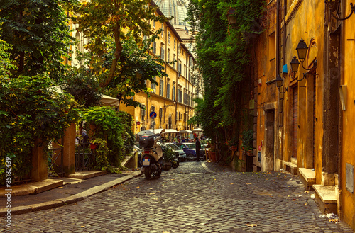 Old street in Rome, Italy #85182439