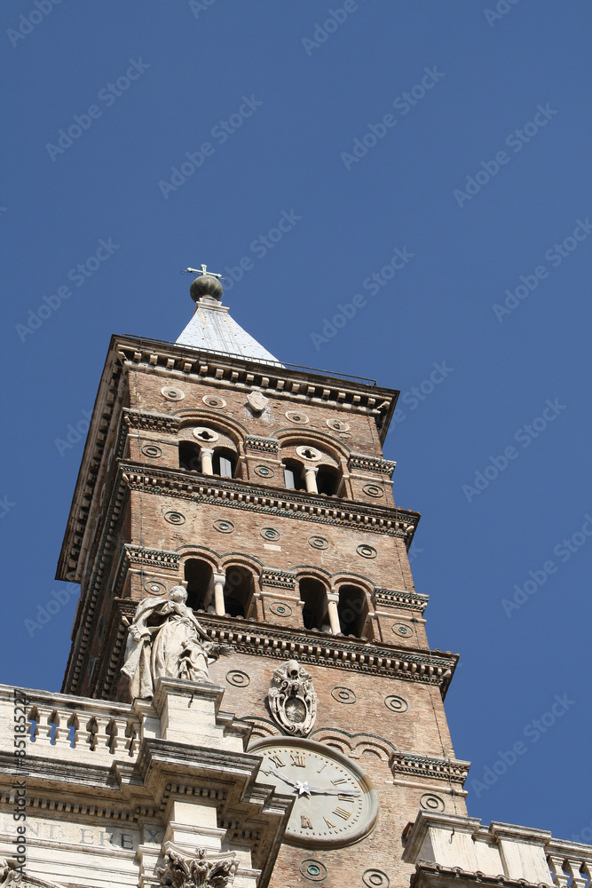 Rome,Italy,campanile,Basilica di Santa Maria Maggiore.