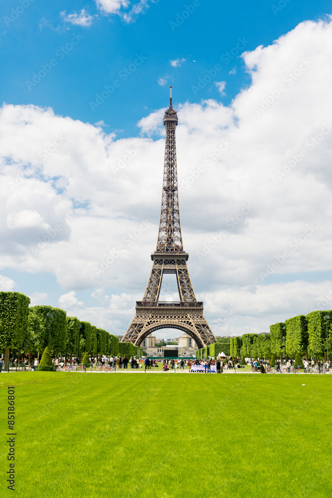 Fototapeta premium Eiffel tower in Paris, France