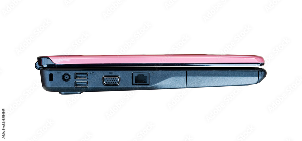 Side view of laptop Side view of laptop