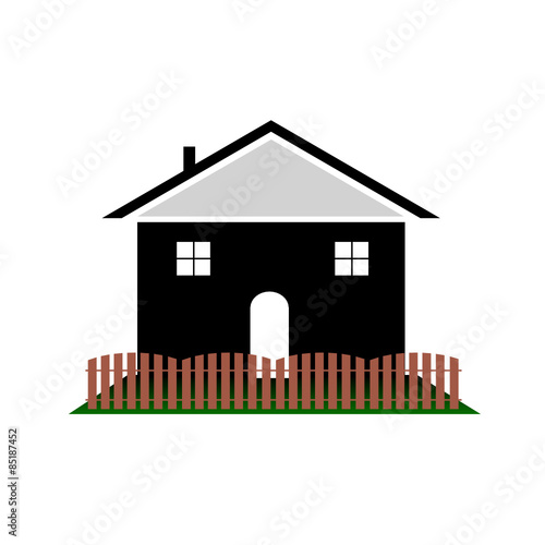 house with color art vector