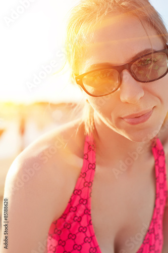 Woman at beach