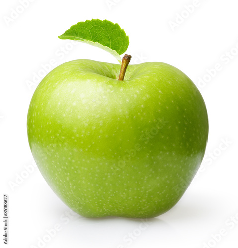 Fototapeta Zelené jablko izolované