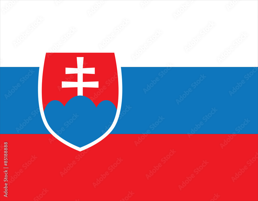 Fototapeta premium Slovakia Flag