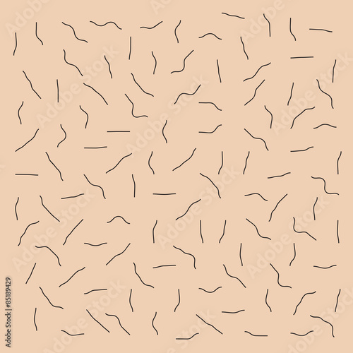 Skin with unshaven bristle pattern.