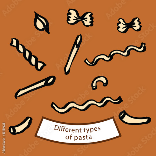Different types of pasta