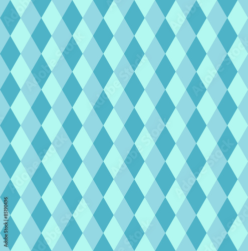 Blue rhombus seamless retro pattern