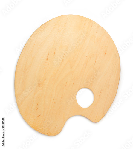wooden palette isolated on white