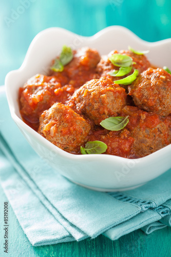 meatballs with tomato sauce in bowl
