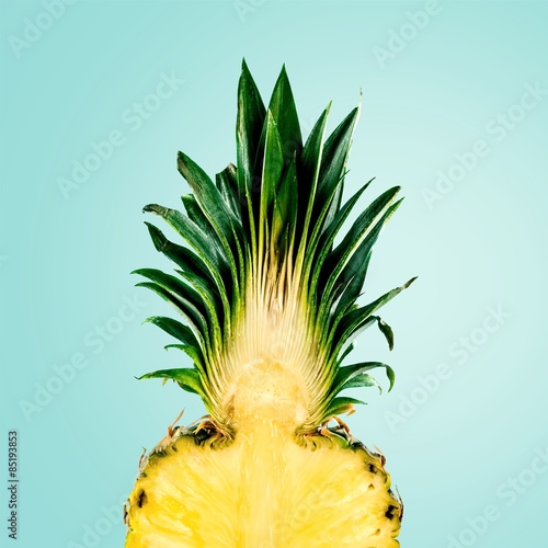 Pineapple, Fruit, Isolated.