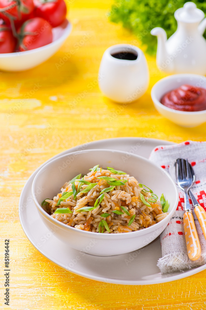 Fried rice with vegetables Fried rice with vegetables