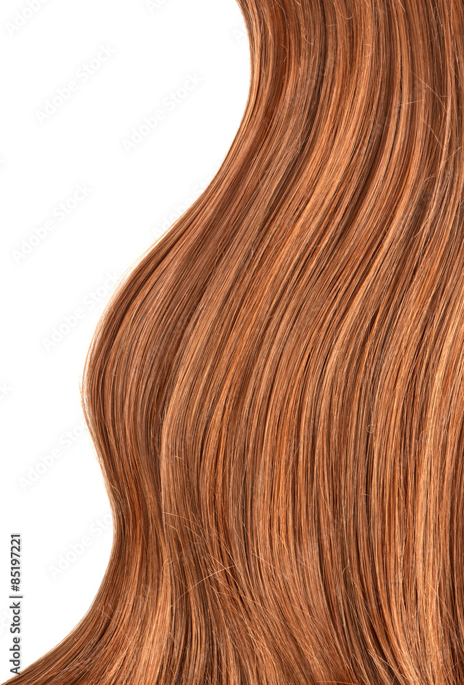 Long red human shiny hair / Wavy red human hair background Long red human shiny hair / Wavy red human hair background