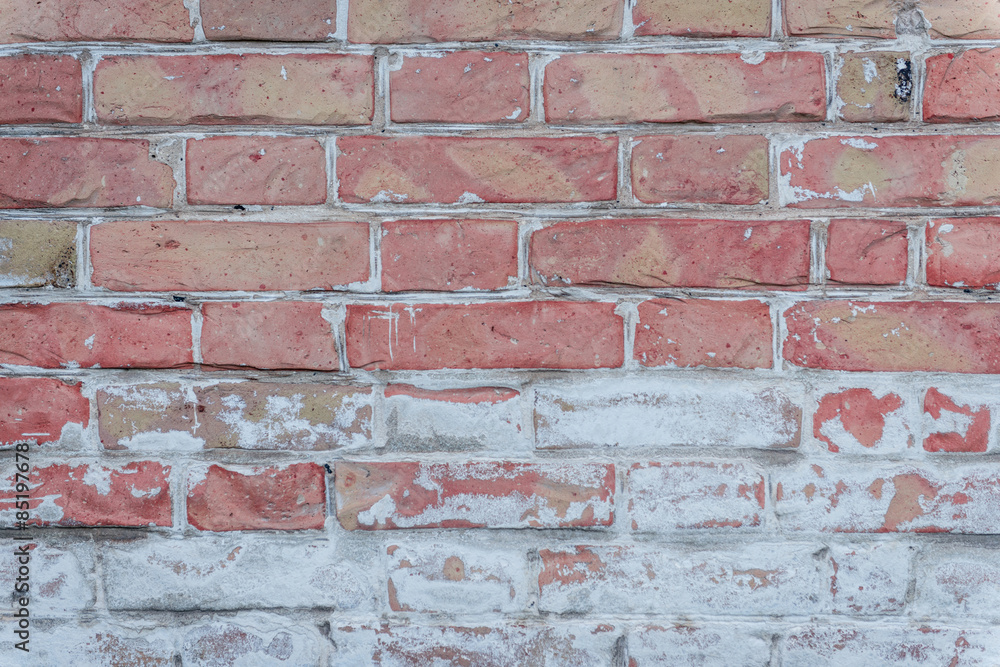 Texture. Brick. Wall. A background with attritions and cracks Texture. Brick. Wall. A background with attritions and cracks