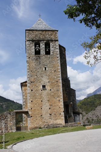 Iglesia en Badaín, Ordesa, Pirineos