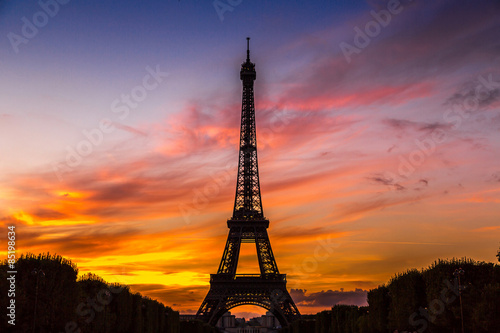 Eiffel Tower at sunset in Paris © Sergii Figurnyi