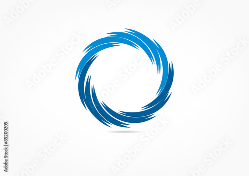 swirl logo, fan concept design