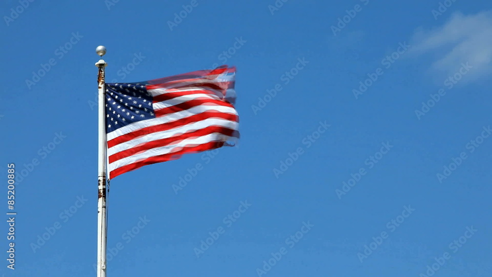 American flag slow motion American flag slow motion