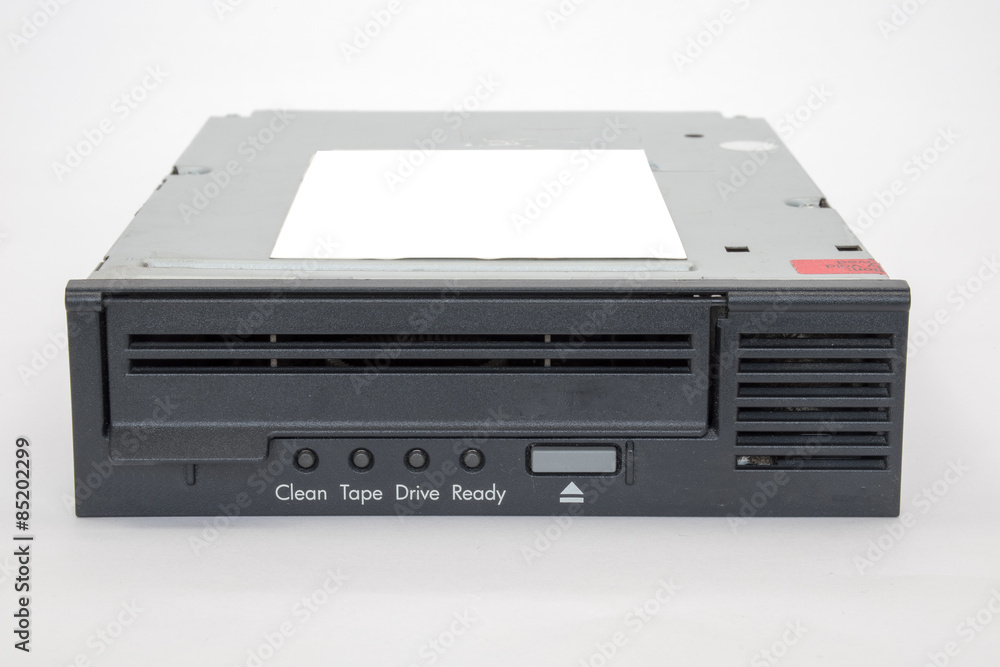 Obraz premium Backup Tape Drive on a white background