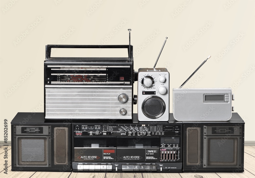 Obraz premium Radio, Retro Revival, Music.