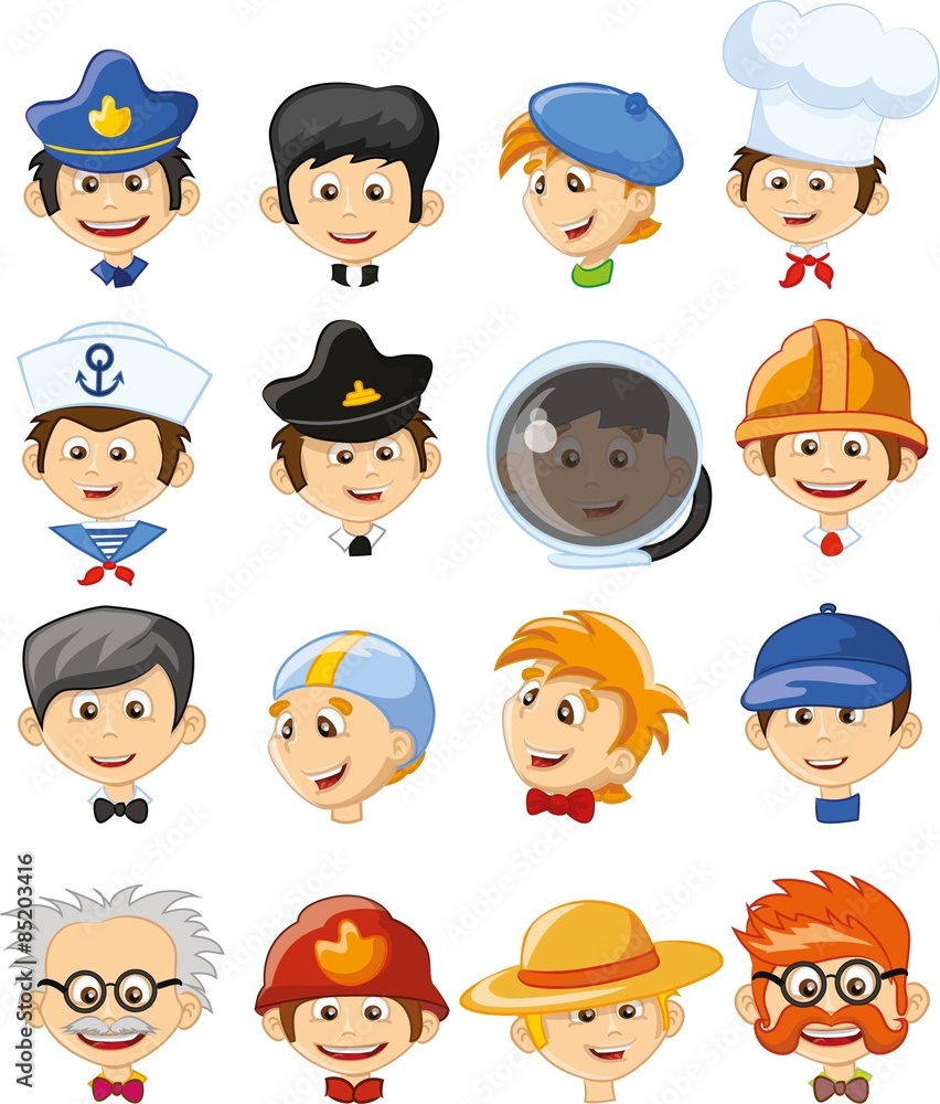 Cartoon vector characters of different professions Cartoon vector characters of different professions