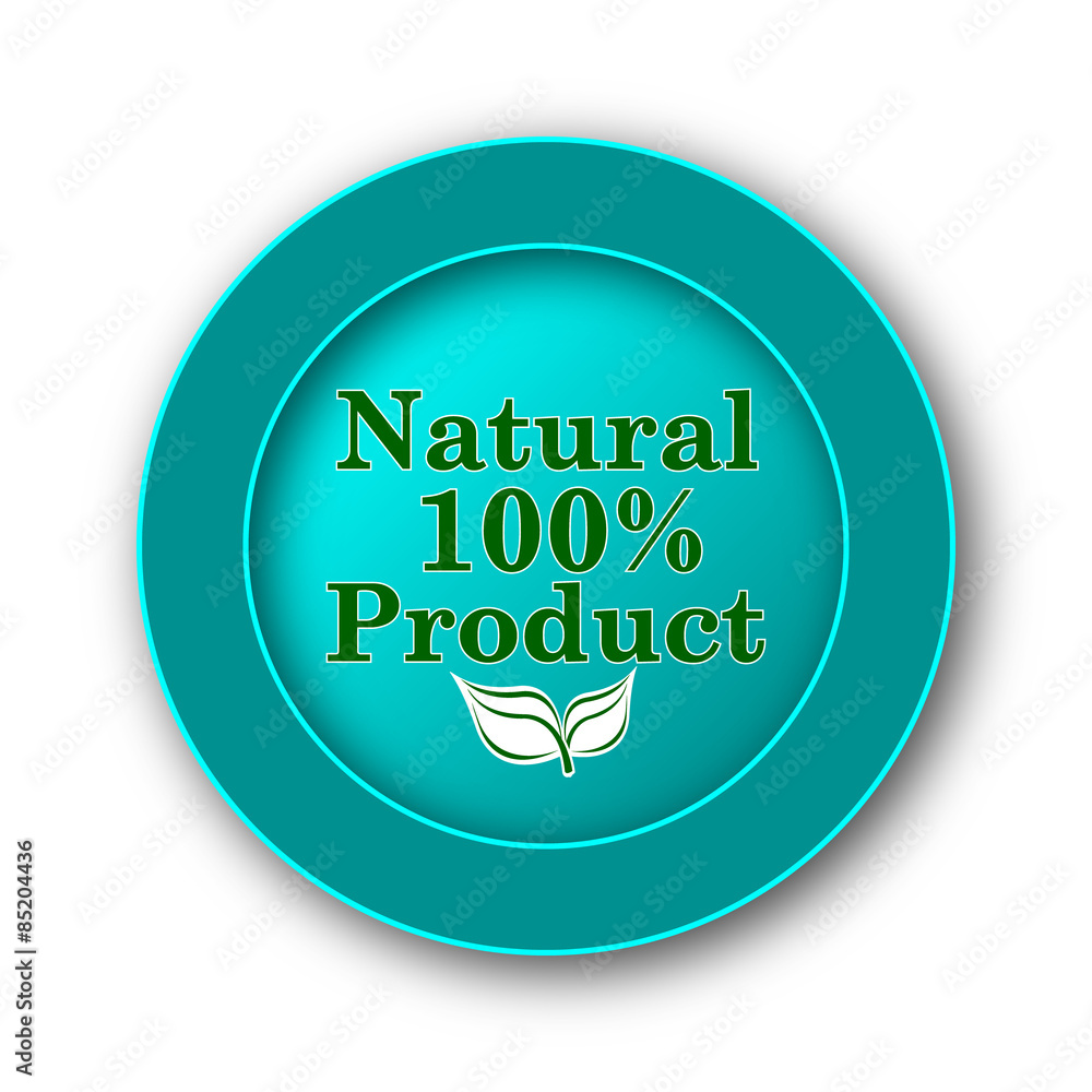 100 percent natural product icon 100 percent natural product icon