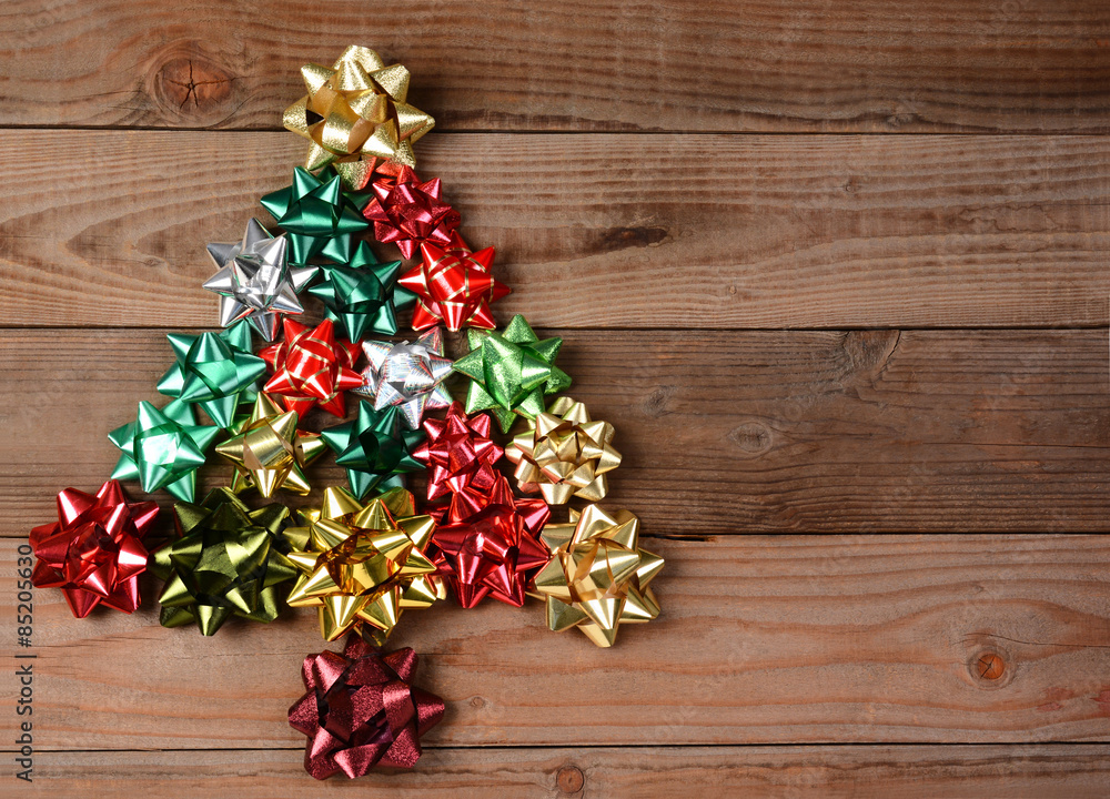Assorted Bows in Christmas Tree Shape Assorted Bows in Christmas Tree Shape