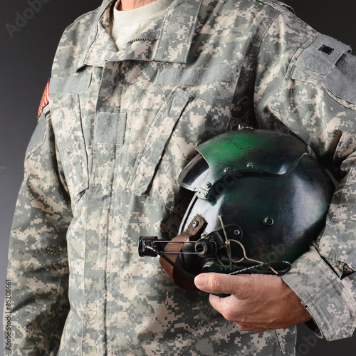 Fototapet Airman With Flight Helmet