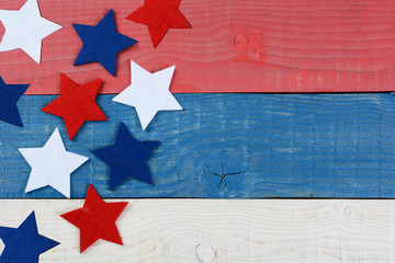 Stars on Red White and Blue Table
