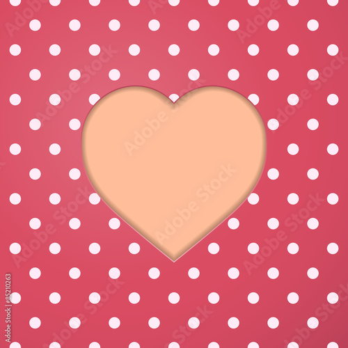 Abstract Paper Heart. Valentine