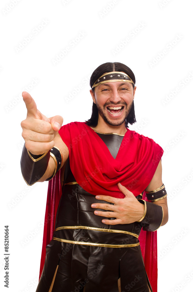 Gladiator isolated on white Gladiator isolated on white