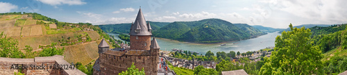 Burg Stahleck über dem Rhein bei Bacharach 