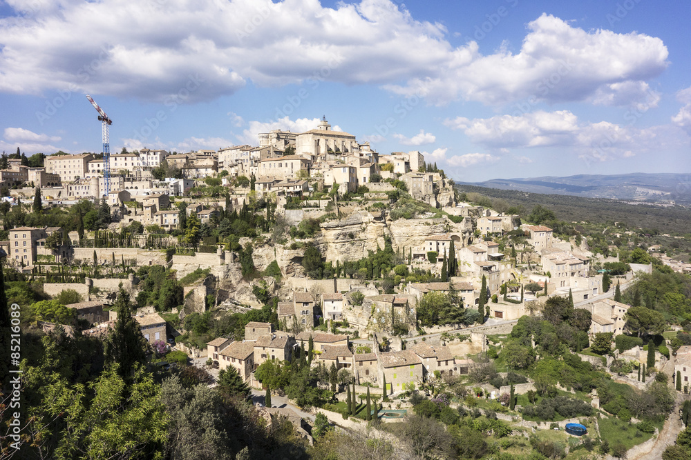Viewpoint of Gordes in Luberon