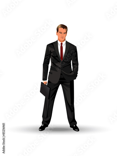 Man in a black suit