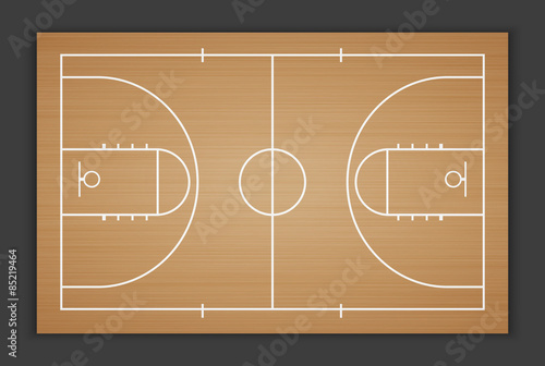 Vector Basketball Field.vector